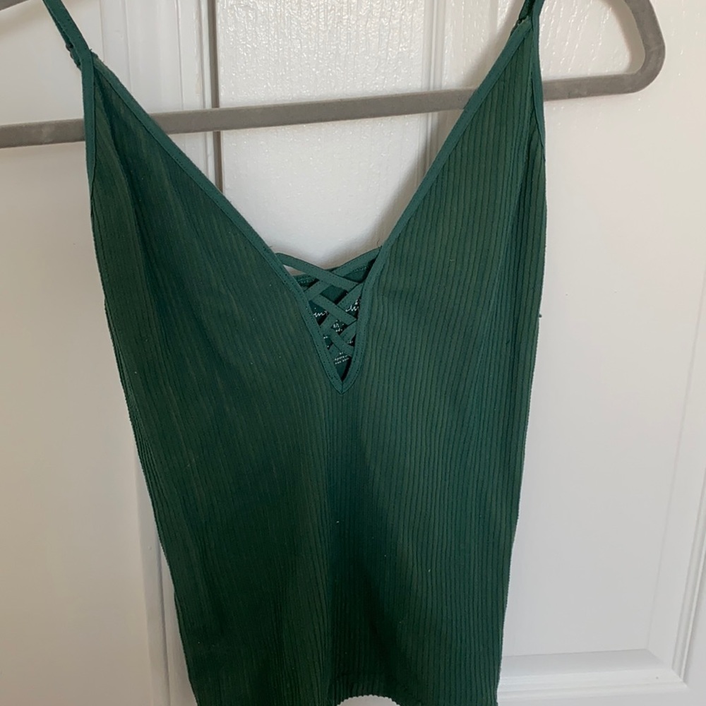 green Free People tank top